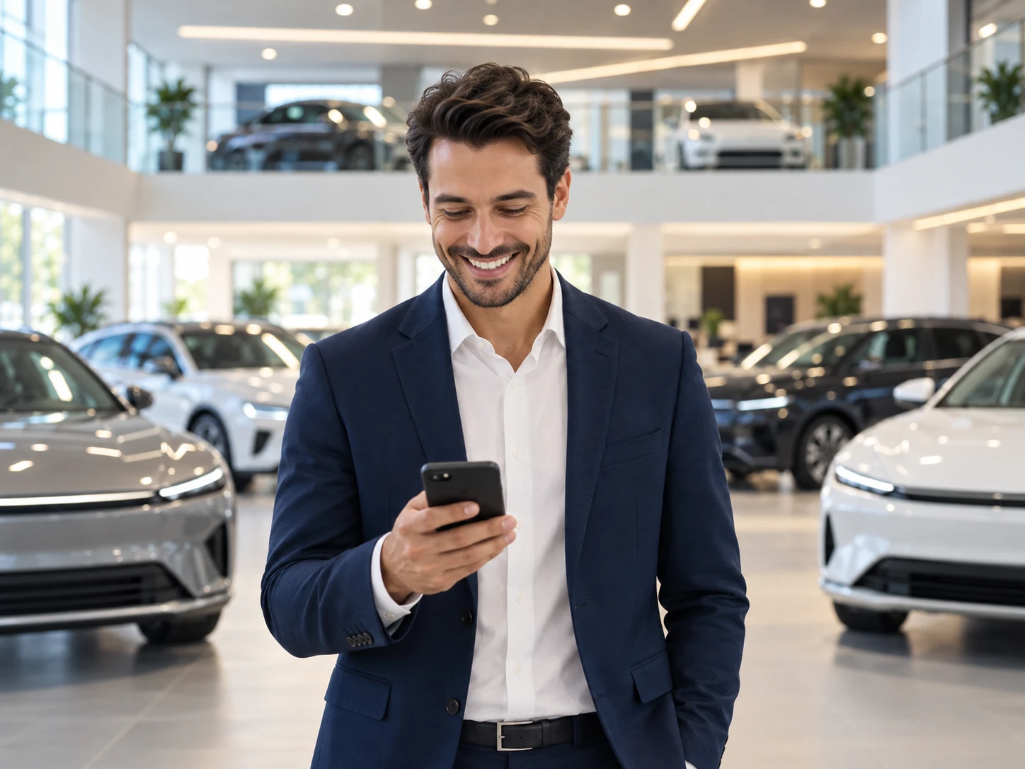Showroomda araç fiyatlamasını takip eden yetkili satıcı